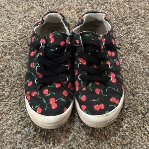 Cherry Print Little Sneakers